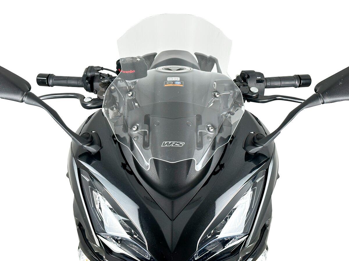 KA015T - WRS Windscreen For Kawasaki Ninja 1000 SX ABS 2020-2023 39 cm (15-3/8") - Clear