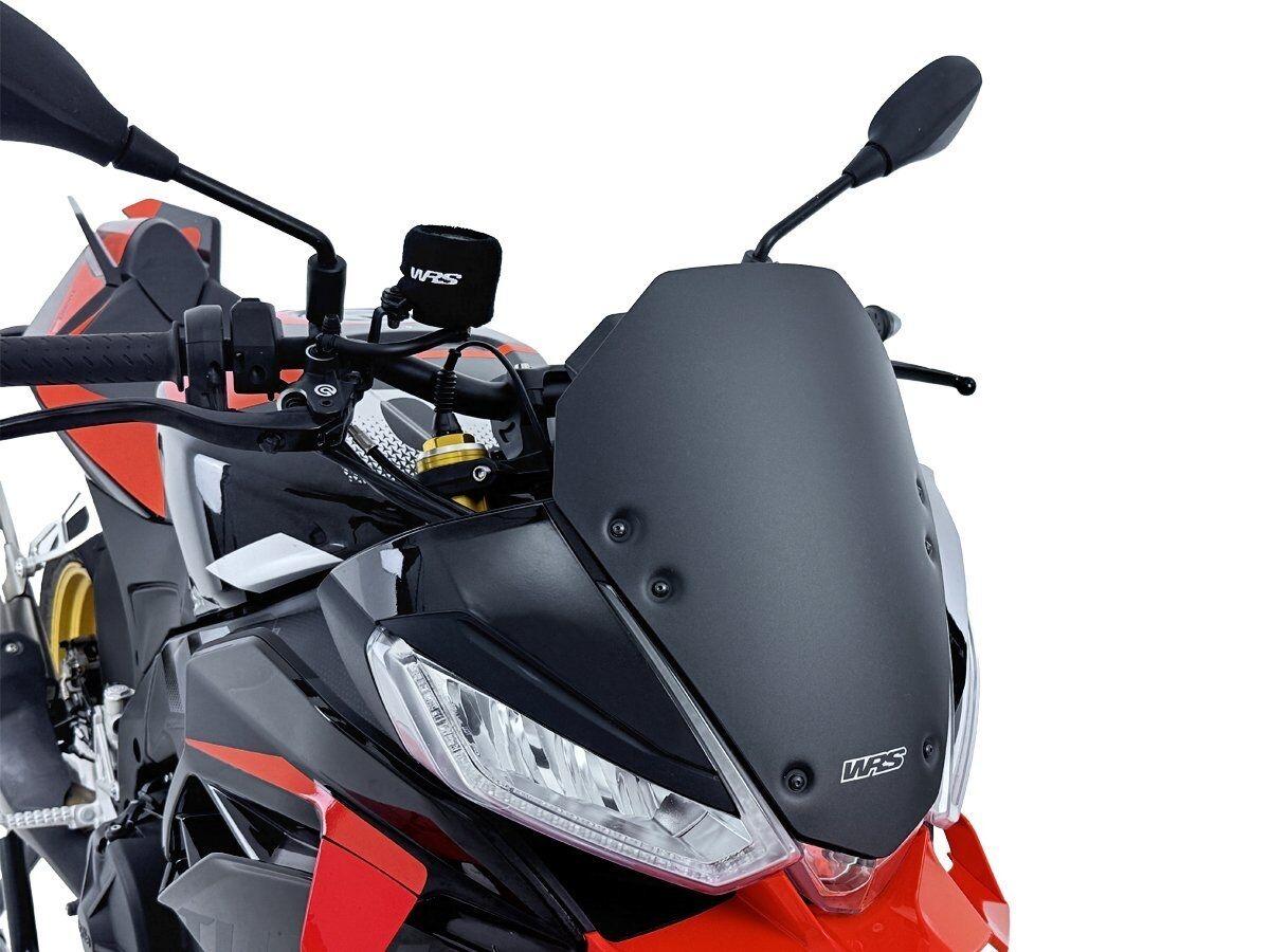 AP018NO - WRS Windscreen For Aprilia Tuono V4 1100 RR ABS 2025 - Black