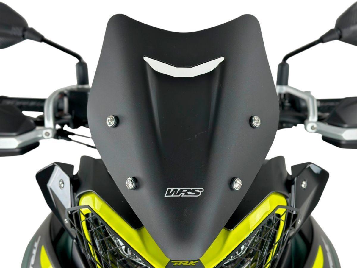 BE009NO - WRS Windscreen For Benelli TRK 702 ABS 2022-2024 - Black