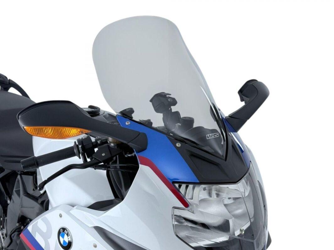 BM116F - WRS Windscreen Touring K1200S/K1300S For BMW K 1200 S 2005-2008 49 cm (19-3/8") - Smoke