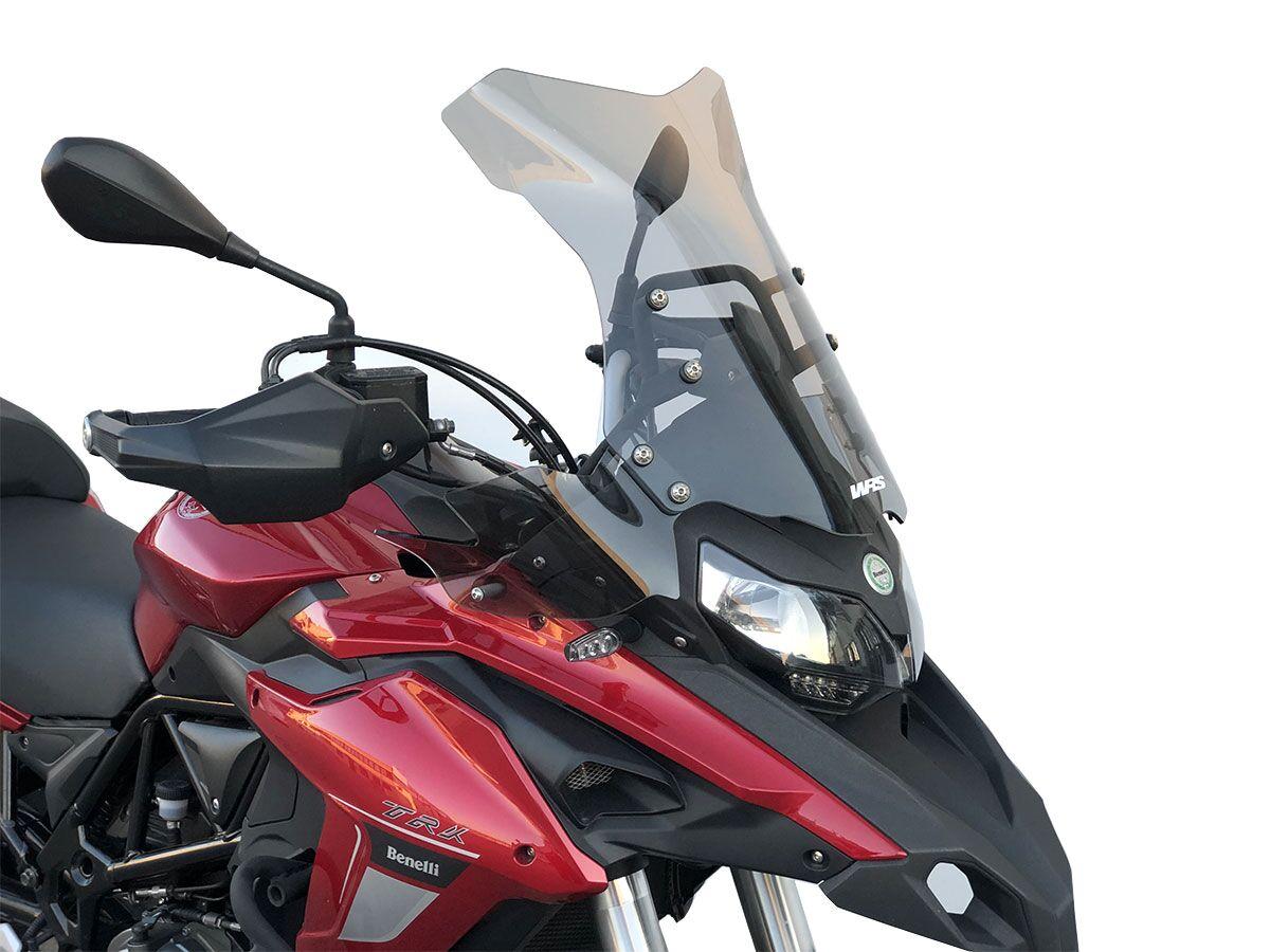 BE002F - WRS Windscreen For Benelli TRK 502 ABS 2017-2023 43.5 cm (17-1/8") - Smoke