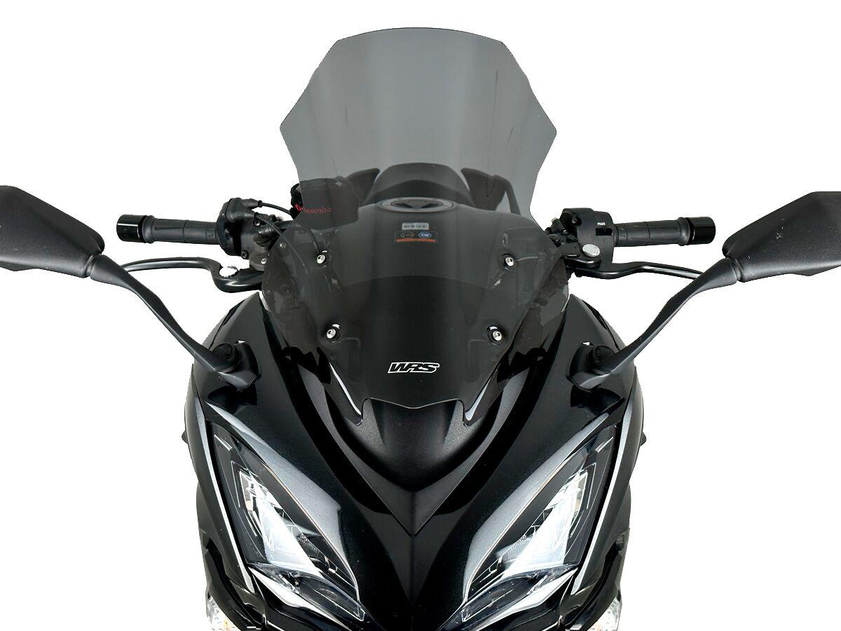 KA014FS - WRS Windscreen For Kawasaki Ninja 1000 SX ABS 2020-2023 47 cm (18-1/2") - Dark Smoke