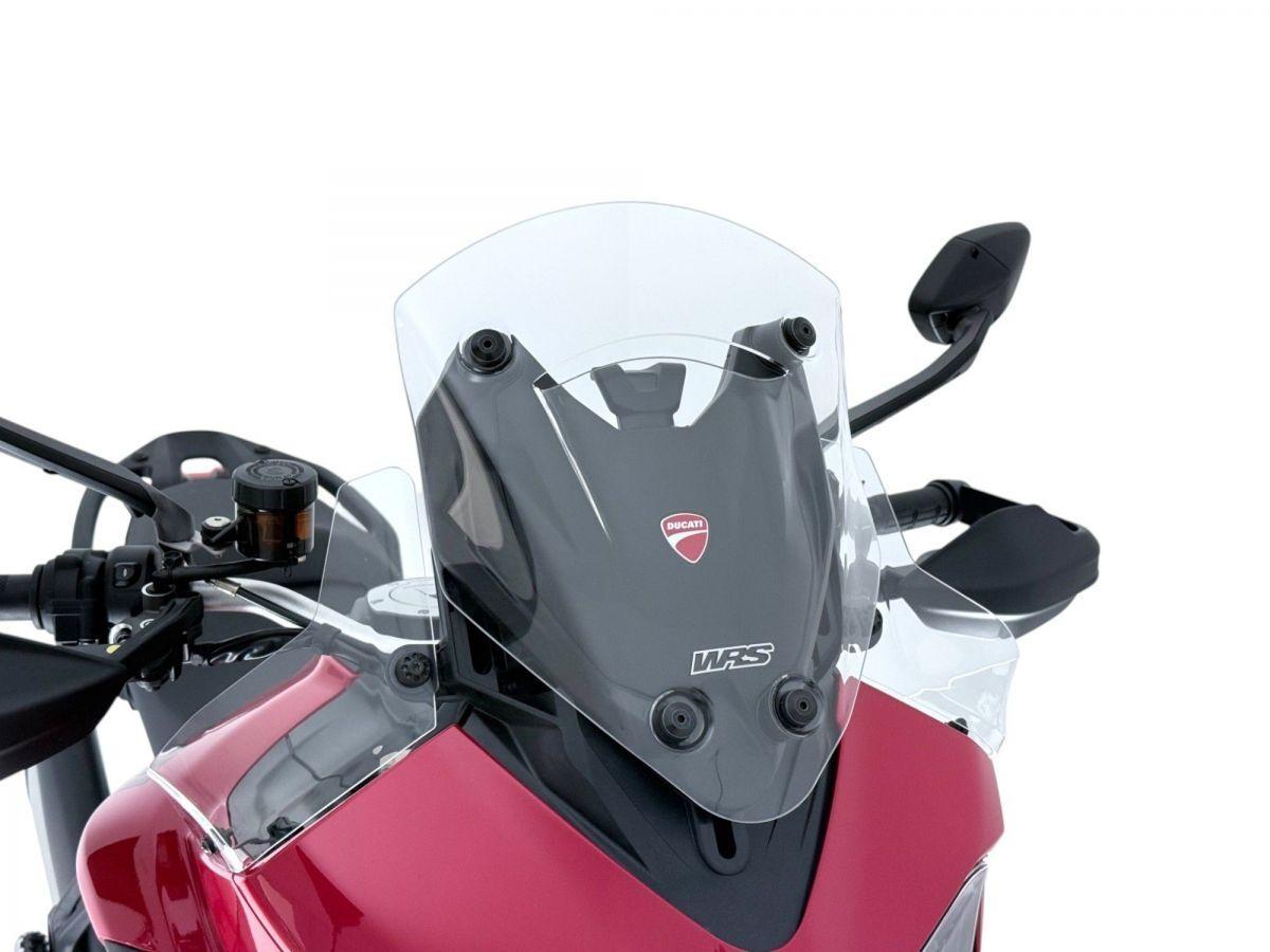 DU037T - WRS Windscreen For Ducati MultiStrada V2 900 ABS 2025-2026 36.5 cm (14-3/8") - Clear