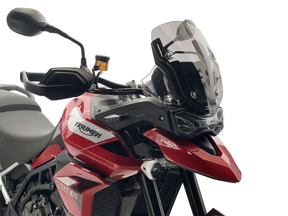 Wrs Dark Smoke Tr004fs - Windscreen For Triumph Tiger 850 Abs 2022-2024 36 Cm (14-1/4")