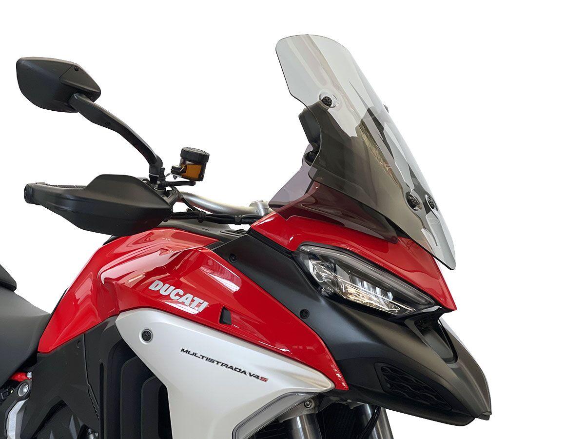 Wrs Smoke Du017f - Windscreen For Ducati Multistrada V4 1200 Abs 2021-2024 52 Cm (20-1/2")
