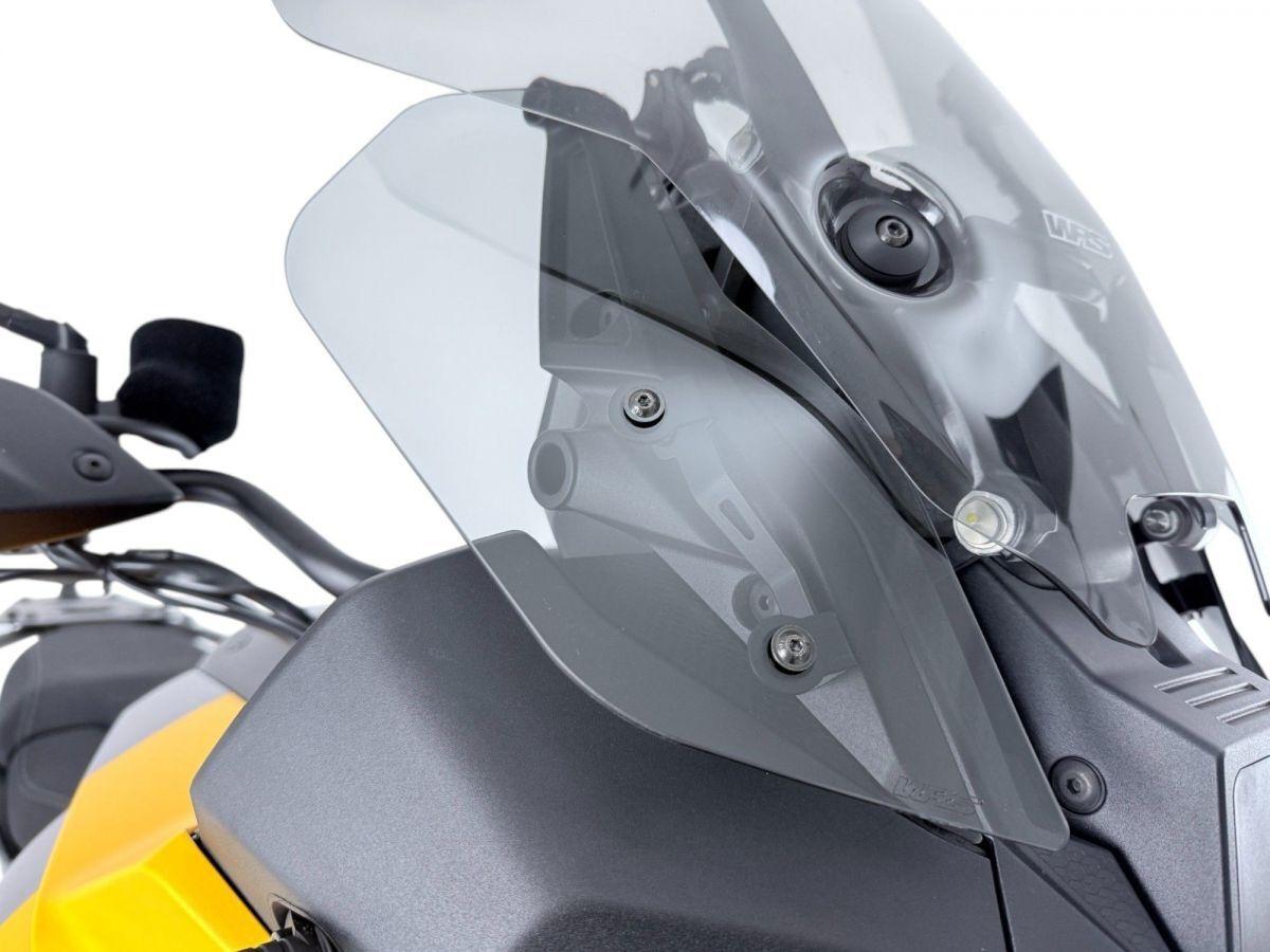 MG009FS - WRS Side Deflectors For Moto Guzzi Stelvio 1000 ABS 2024 - Dark Smoke