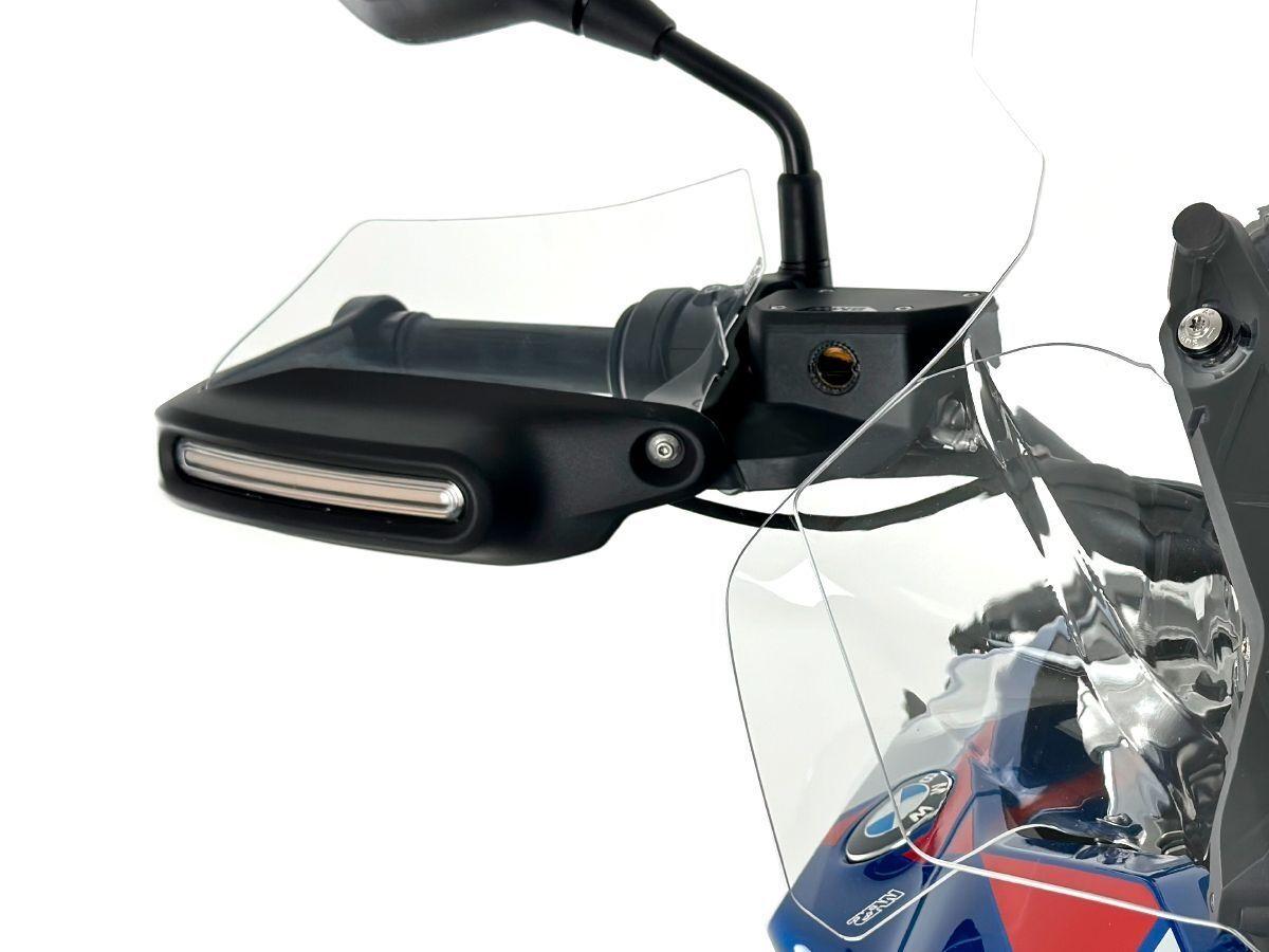Wrs Transparent Bm098tau - Hand Guards Extension Kit For Bmw R 1300 Gs 2023-2024 For Bmw R 1300 Gs Abs