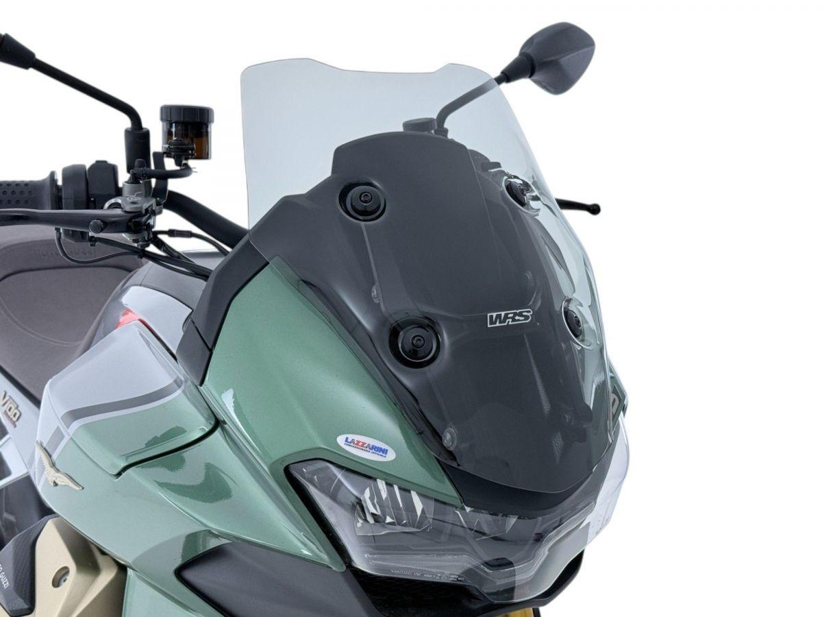 MG008F - WRS Windscreen For Moto Guzzi V100 1050 Mandello ABS 2022-2024 40.5 cm (16") - Smoke