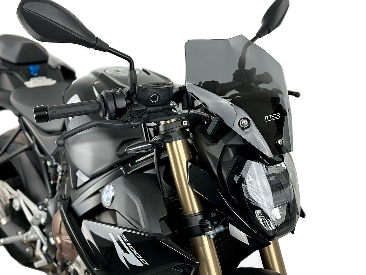 BM076FS - WRS Windscreen For BMW S 1000 R ABS 2022-2024 31 cm (12-1/4") - Dark Smoke