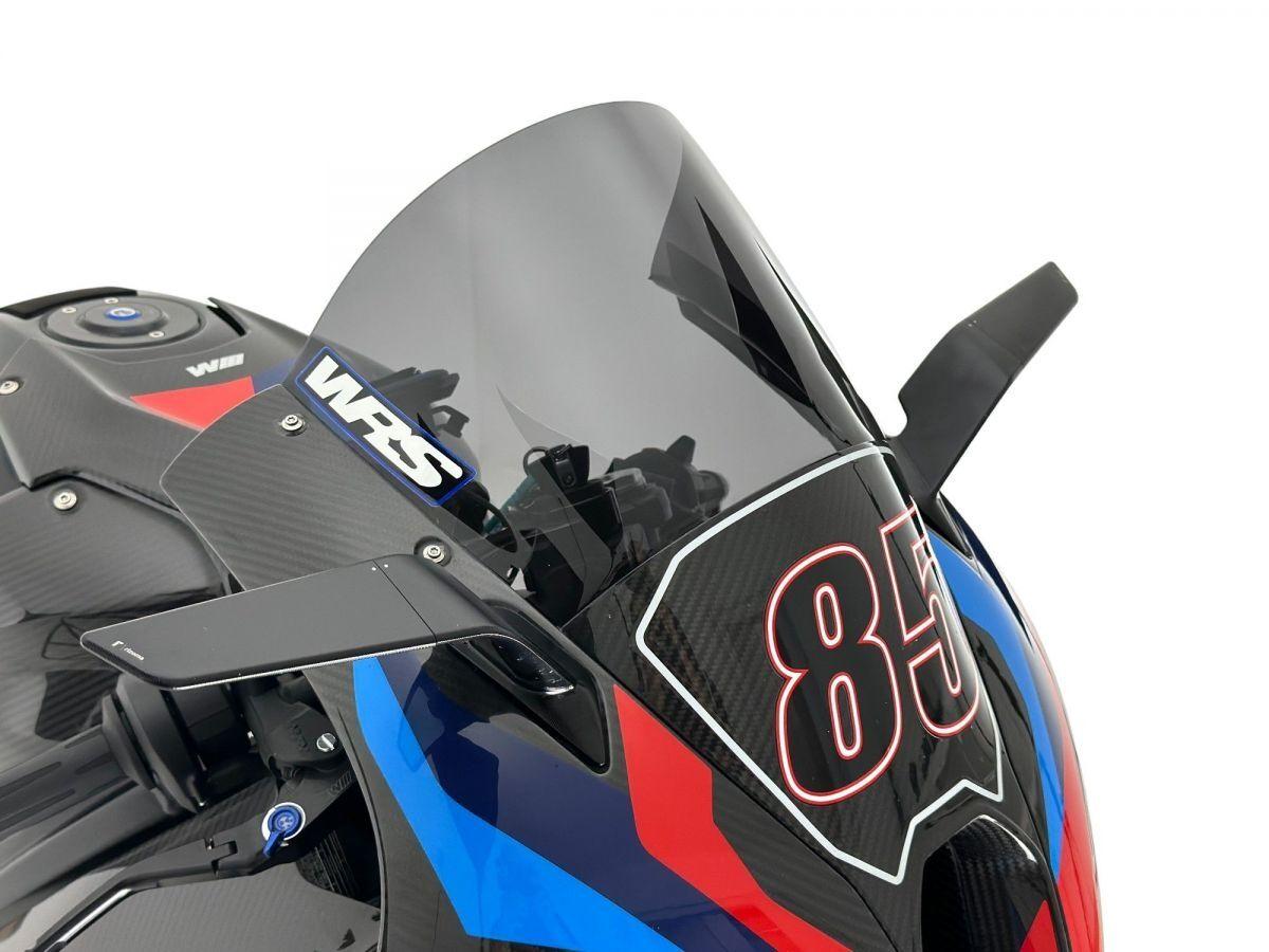 BM100FS - WRS Windscreen For BMW M 1000 RR ABS 2023-2024 21.5 cm (8-1/2") - Dark Smoke
