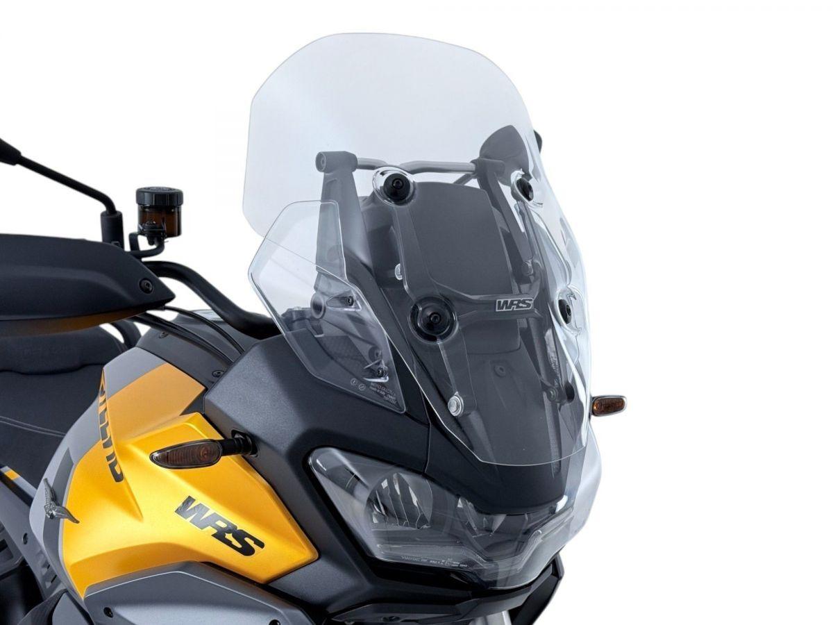 MG005T - WRS Windscreen For Moto Guzzi Stelvio 1000 ABS 2024-2025 48 cm (18-7/8") - Clear