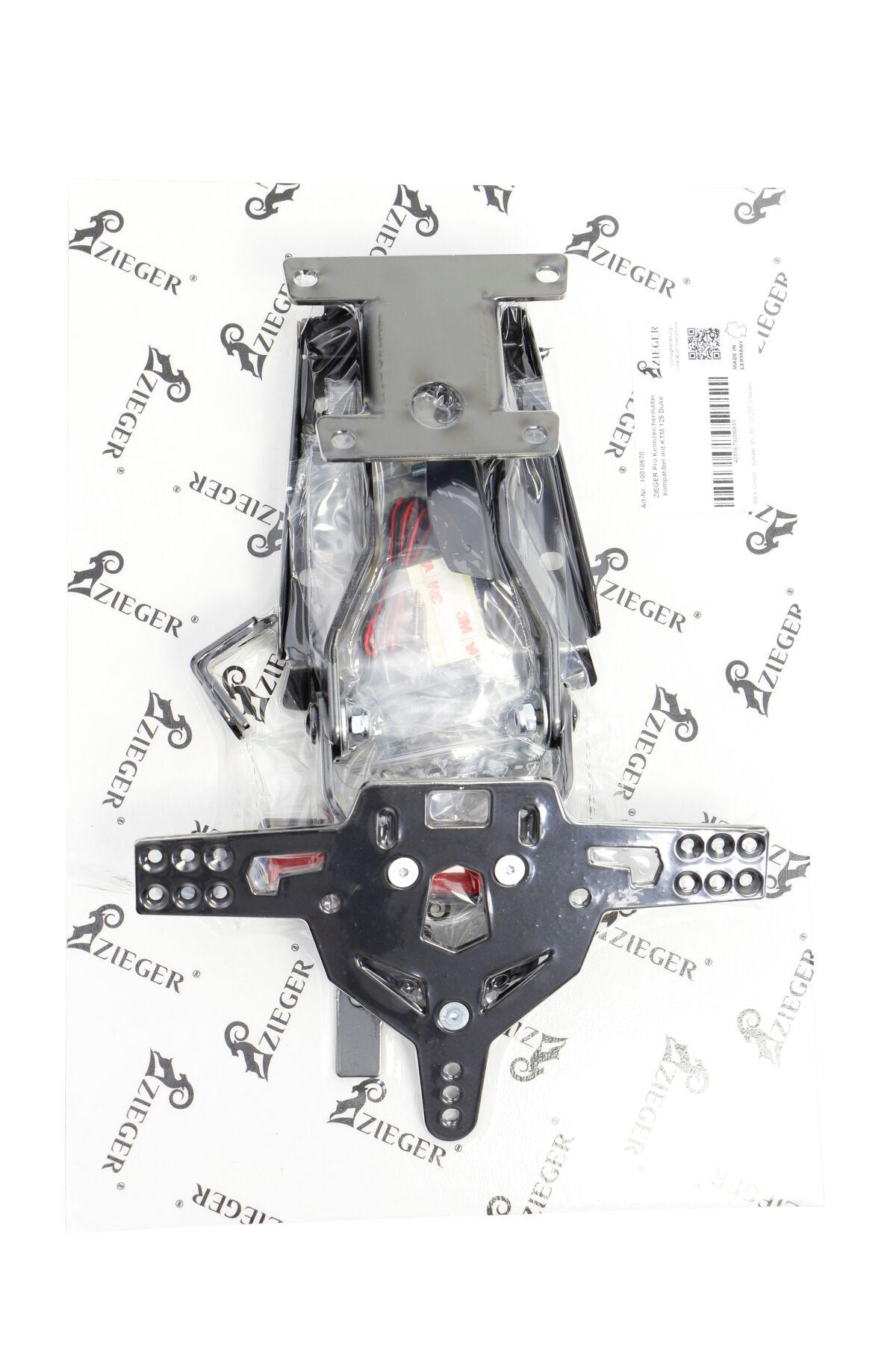 10010570 - Zieger PRO Tail Unit Type D For Harley Davidson FLSTFB 1690 ABS 2012 Rear