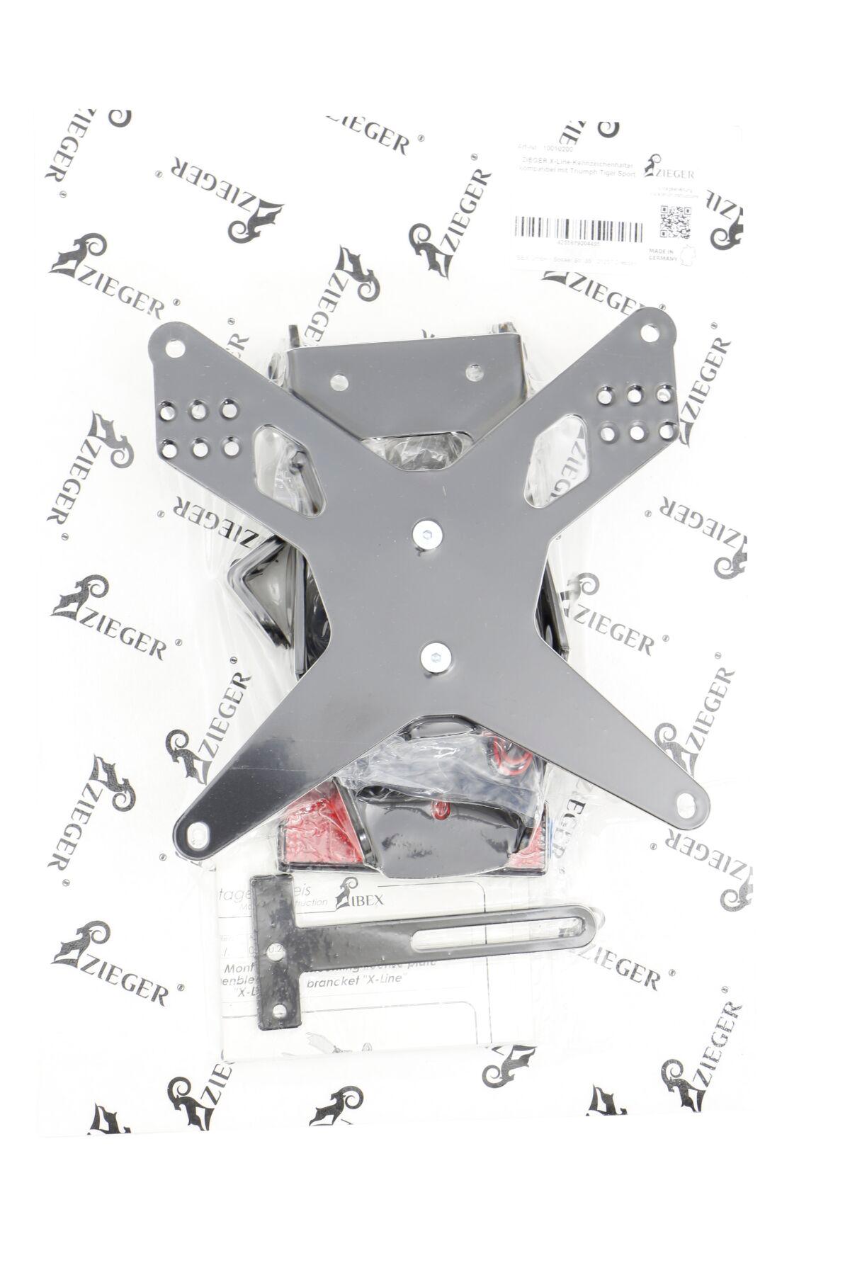 10010200 - Zieger X-Line Tail Unit Type E For Harley Davidson FLSTF 1690 2012 Rear