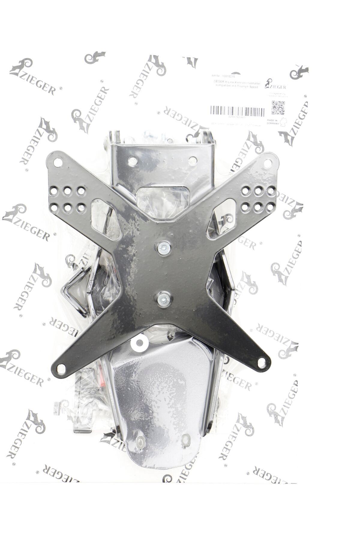 10010215 - Zieger X-Line Tail Unit Type E For Harley Davidson FXDC 1690 Dyna Super Glide Custom 2014