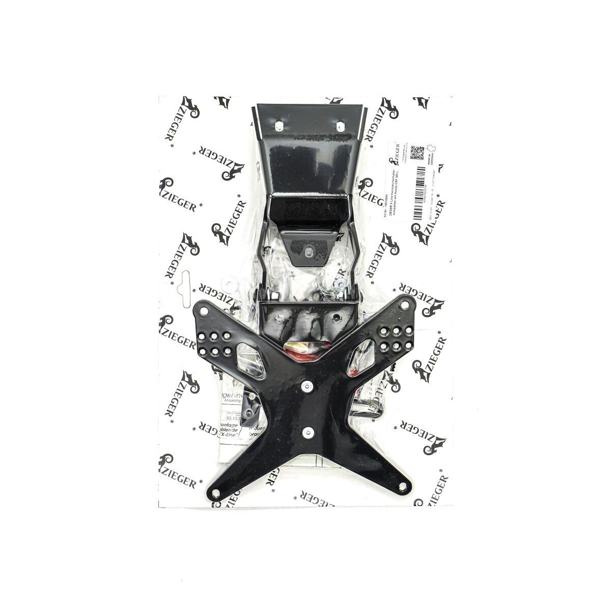 10010040 - Zieger License Plateholder Type E For Honda CRF300L 2021-2026 Rear