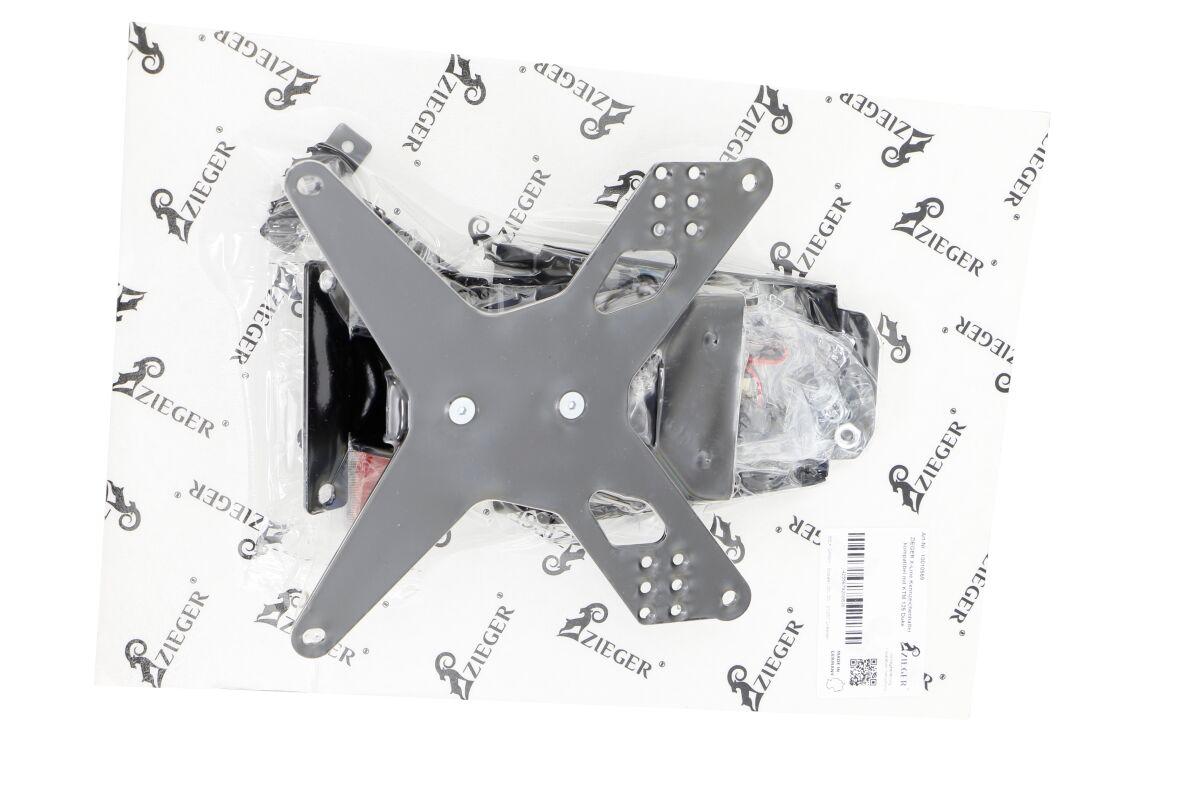10010569 - Zieger X-Line Tail Unit Type E For Harley Davidson FLSTFB 1690 Fat Boy 2012-2013