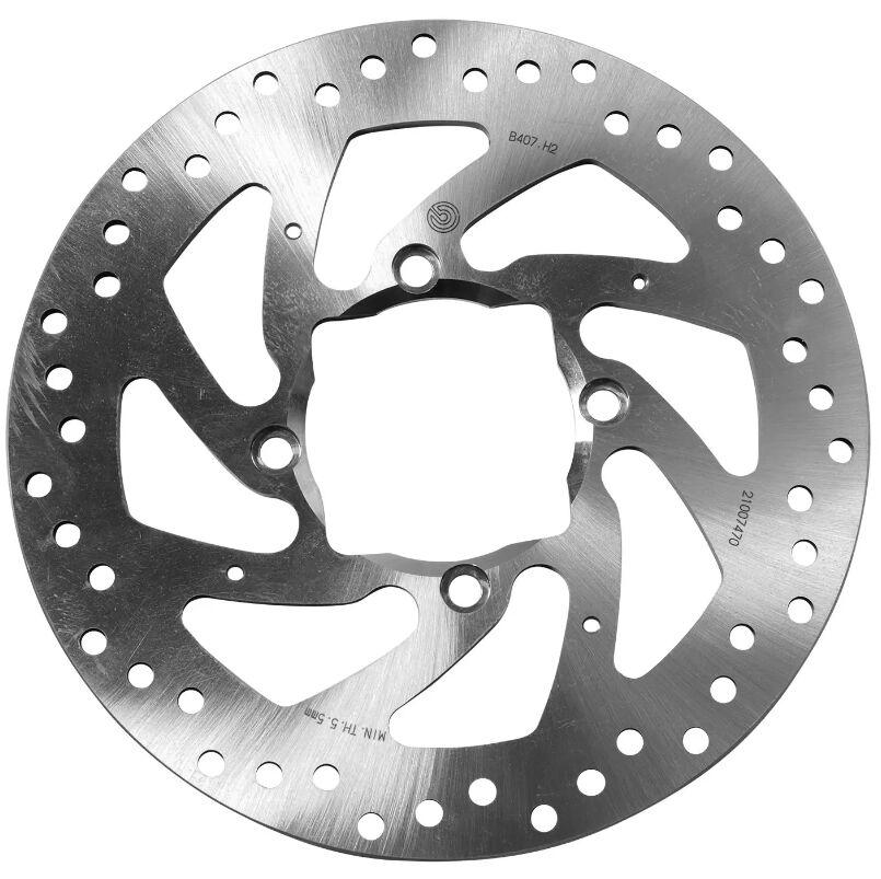 Brembo Silver/Stainless Steel 68B407h2 - Oro Prime Line Fixed Brake Disc For Ducati Diavel 1200 Abs 2011-2018 Rear
