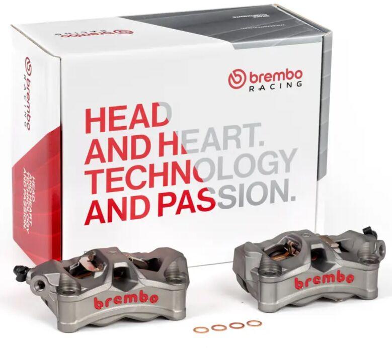 220D02010 - Brembo Stylema Prime Brake Caliper Kit For Ducati 1098 2007-2008 Fits Front Left And Right - Aluminium/Grey