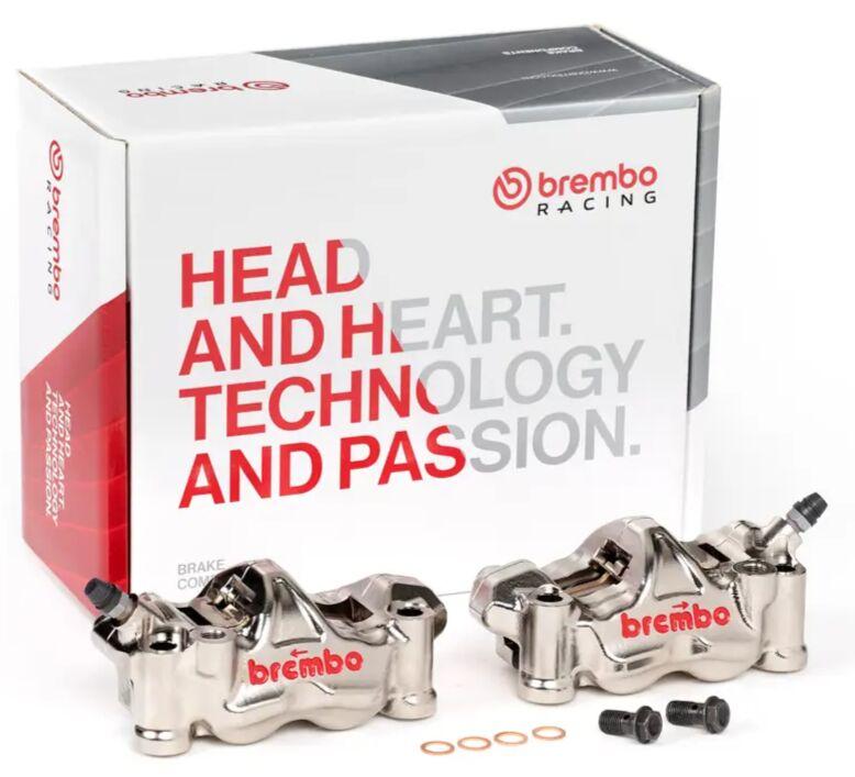 220B01020 - Brembo GP4-RX Upgrade Brake Caliper Kit For Ducati 1098 2007-2008 Fits Front Left And Right - Aluminium