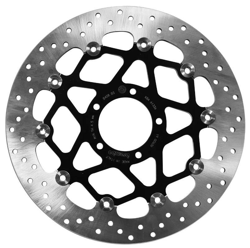 Brembo Black/Silver/Stainless Steel 78B408b3 - Oro Prime Line Floating Brake Disc For Ducati Scrambler 400 Abs 2016-2020 Front