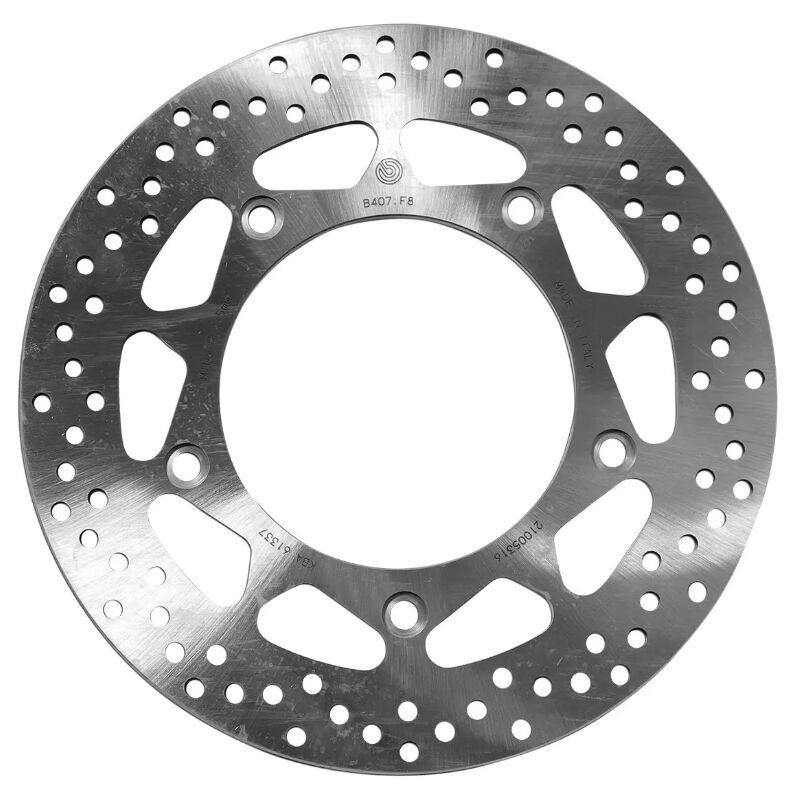 Brembo Silver/Stainless Steel 68B407f8 - Oro Prime Line Fixed Brake Disc For Yamaha Xp 530 T-Max 2012-2019 Rear