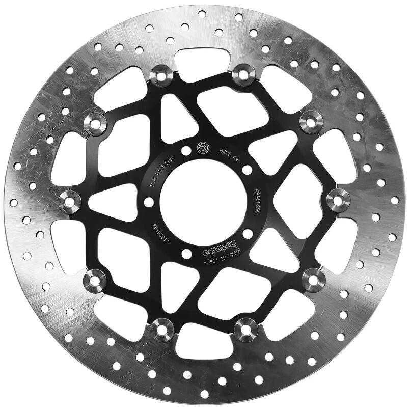 Brembo Black/Silver/Stainless Steel 78B408a4 - Oro Prime Line Floating Brake Disc For Ducati Monster 1200 Abs 2014-2020 Front