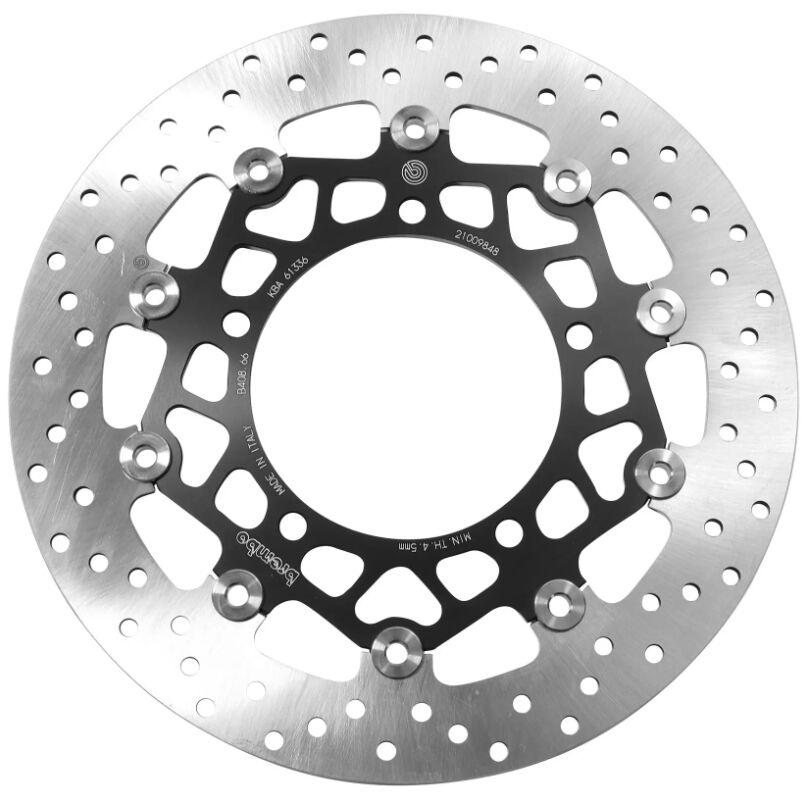 Brembo Black/Silver/Stainless Steel 78B40866 - Oro Prime Line Floating Brake Disc For Suzuki Dl 1000 V-Strom 2012-2019 Front