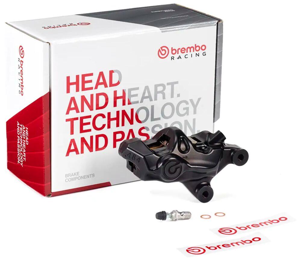 120B81479 - Brembo 484 Logonero Upgrade Brake Caliper For Harley Davidson FLHR 1450 2000-2003 Front Right - Black