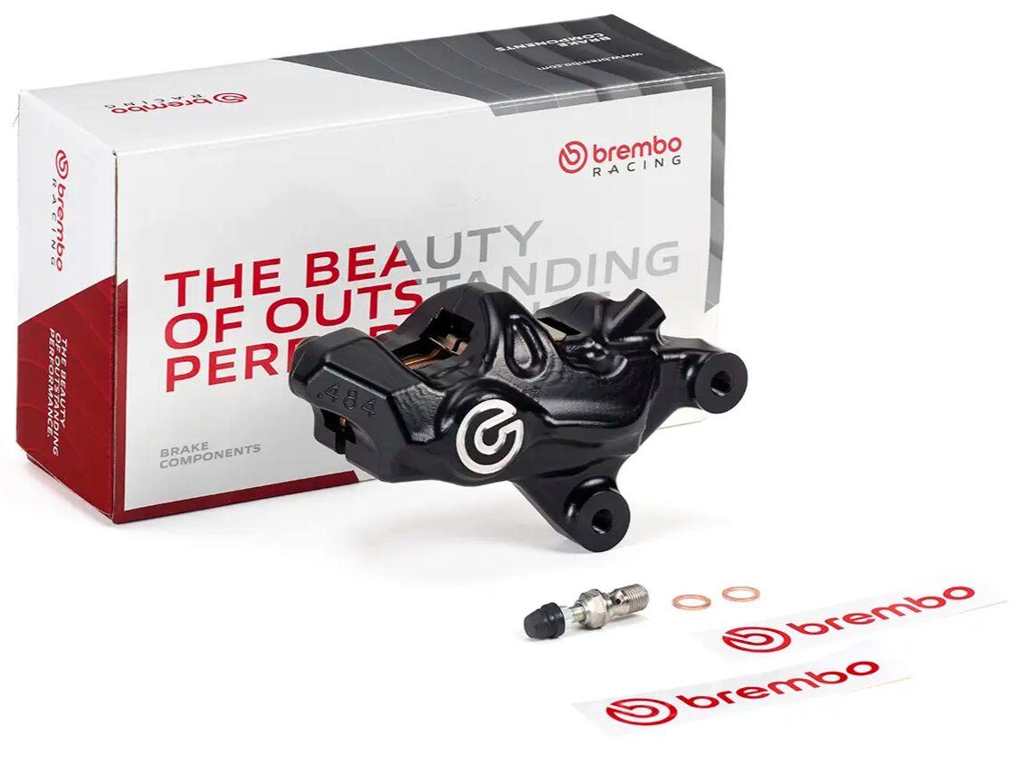 120B81481 - Brembo 484 Logopuro Upgrade Brake Caliper For Harley Davidson FLHR 1450 2000-2003 Front Right - Black