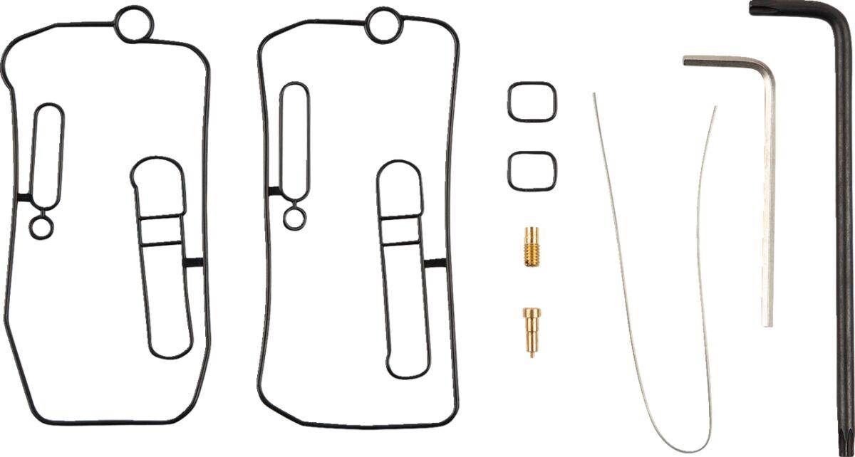 P400000180002 - Athena Dual Spray Venturi Jet Kit For KTM Adventure 640 R 2005-2007 - Black/Gold