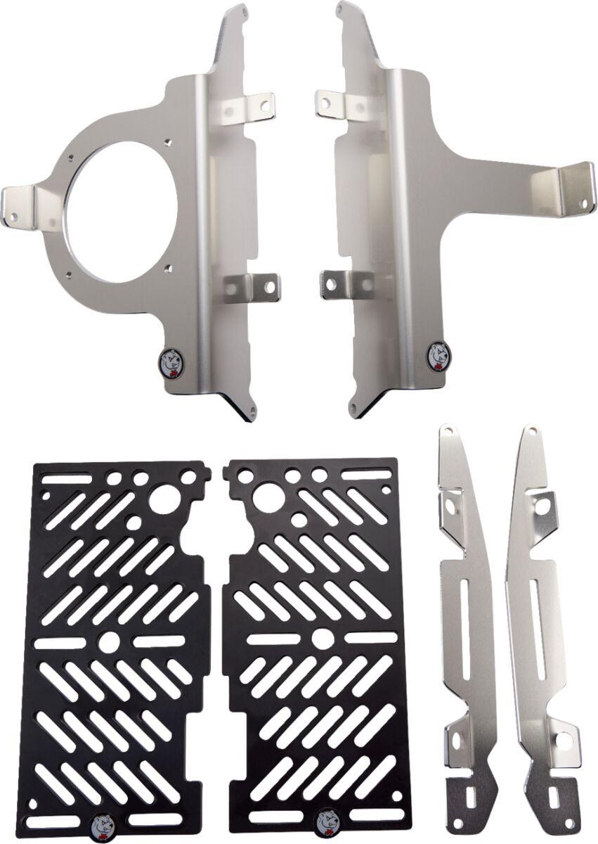 AX1593 - AXP Xtreme Radiator Guards For KTM EXC250 2017 - Black/Silver