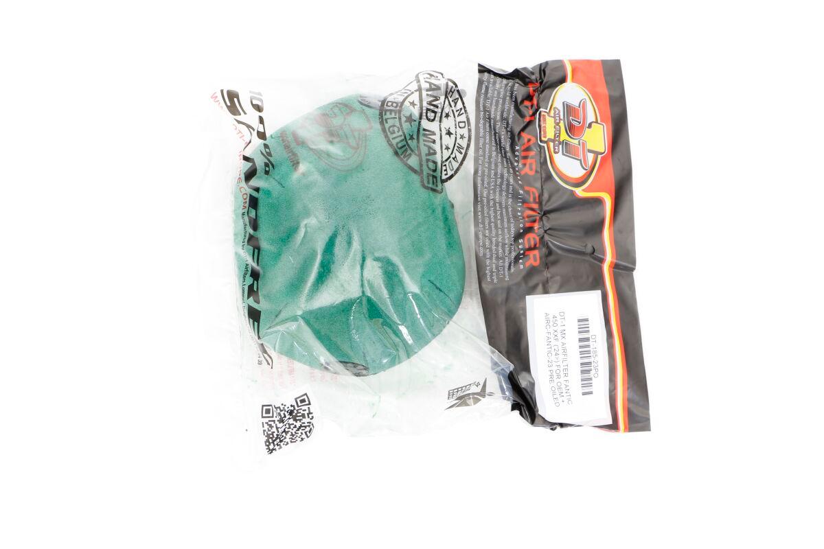 DT-185-23PO - DT-1 Pre-Oiled Air Filter For Fantic XXF 450 2024 - Green
