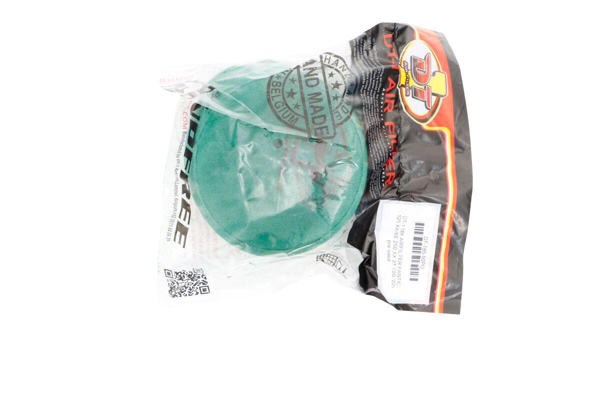 DT-185-50PO - DT-1 Pre-Oiled Air Filter For Fantic XE 125 2021-2022 - Green