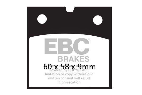 FA077V - EBC Vee Semi-Sintered Brake Pads For Moto Guzzi LM 850 III Le Mans 1981-1983 Rear