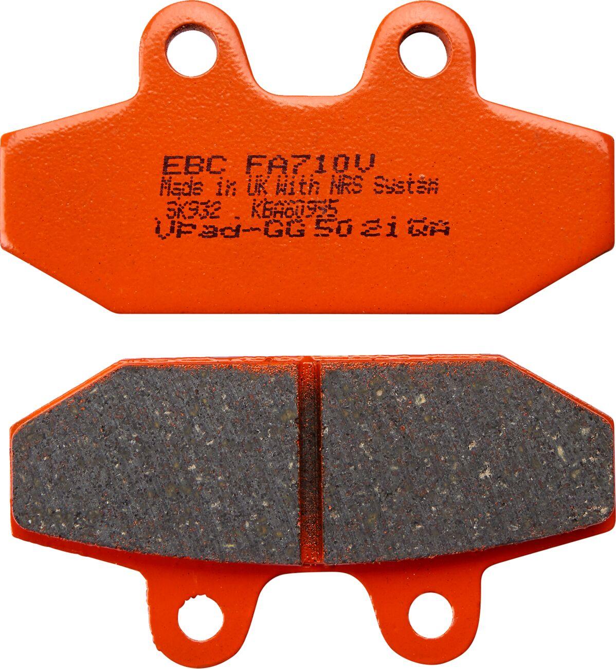 FA710V - EBC Vee Series Semi-Sintered Brake Pads For Harley Davidson FLDE 1750 ABS Softail Deluxe 107 2018-2020 Rear