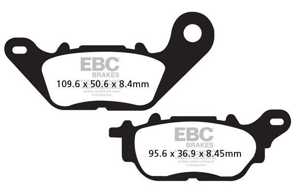 FA464 - EBC FA Series Organic Brake Pads For Yamaha XSR 125 ABS 2022-2023 Front