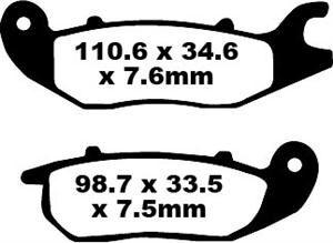 SFA375 - EBC SFA Series Organic Scooter Brake Pads For Honda ANF 125 Innova 2007-2011 Front