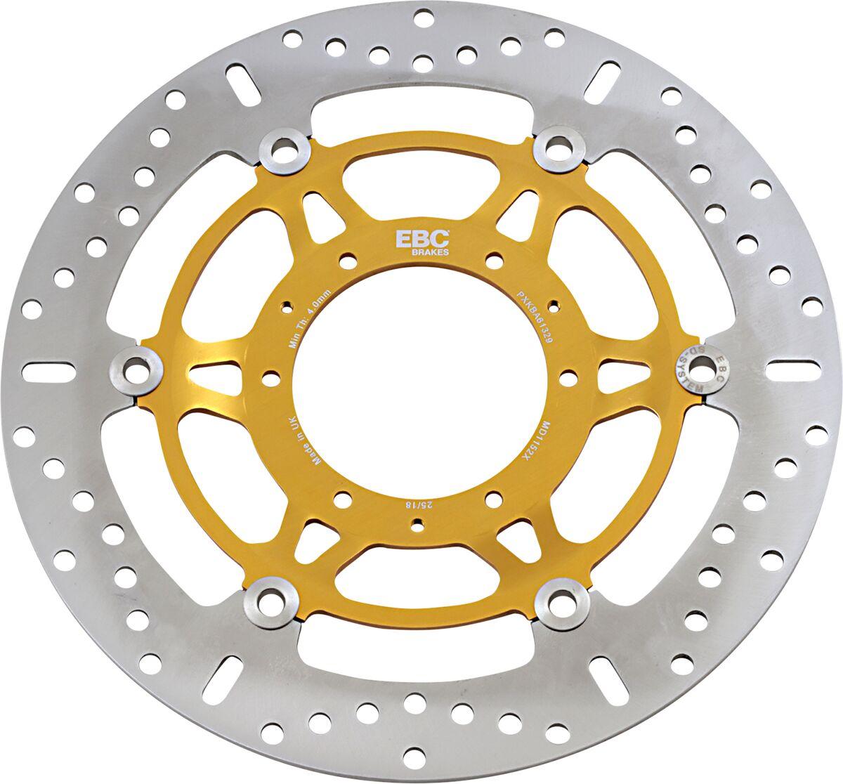Ebc Polished/Yellow Md1152x - Md Series Pro-Lite Contour X Brake Disc For Honda Cb1000r 2008-2017 Front