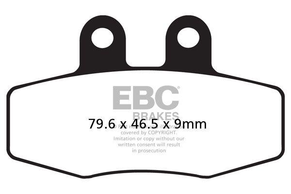 FA132 - EBC FA Series Organic Grimeca Brake Pads For KTM EGS 125 1993 Fit Front Or Rear