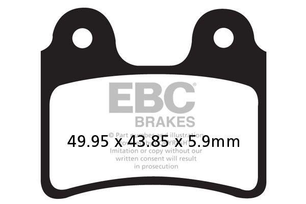 FA303TT - EBC TT Sport Carbon Fusion Brake Pads For Gas Gas Contact 250 RR 2020 Front