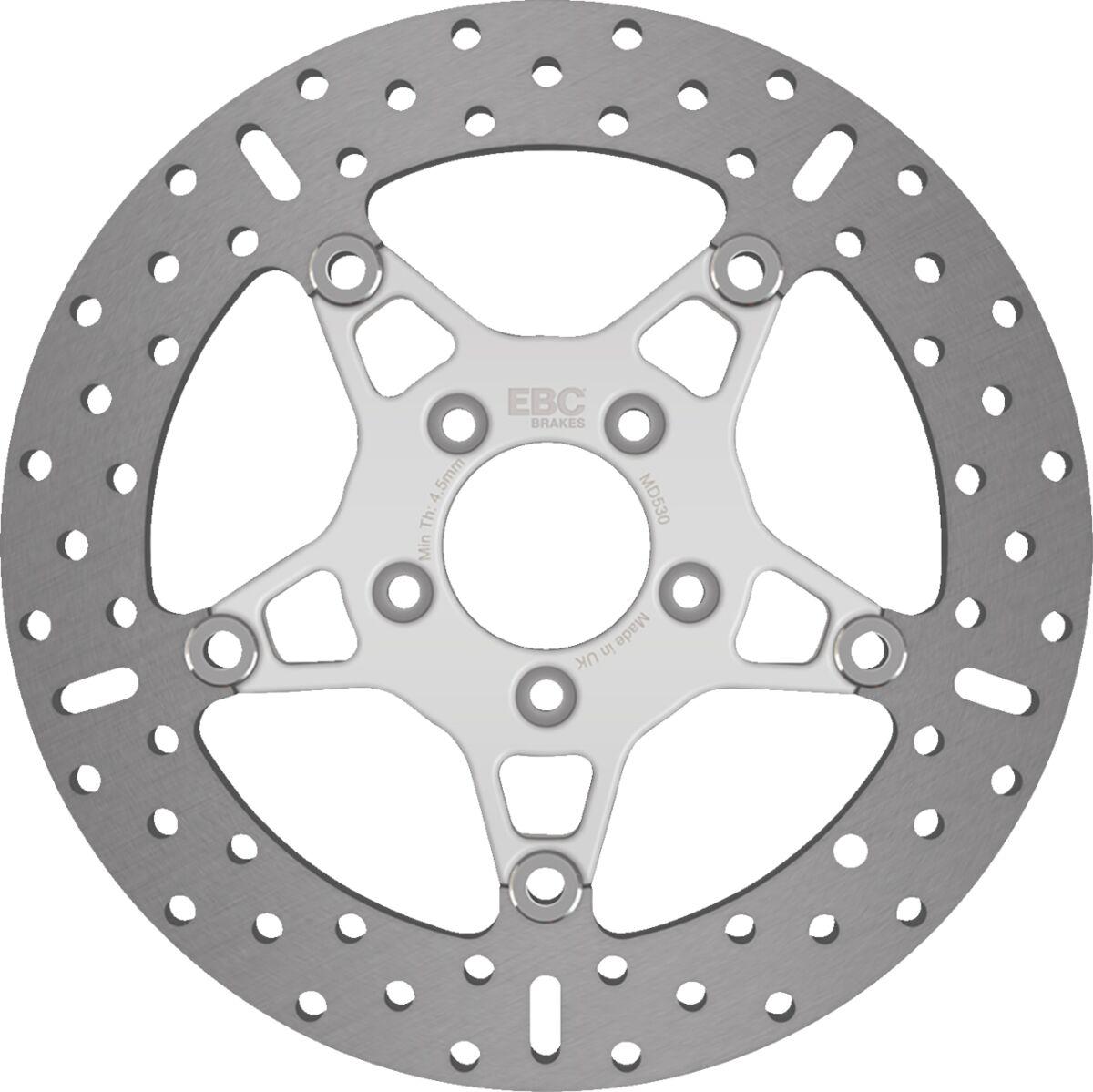 MD530 - EBC Round Floating Brake Disc For Harley Davidson FLFB 1750 ABS Softail Fat Boy 107 2018-2020 Front Left