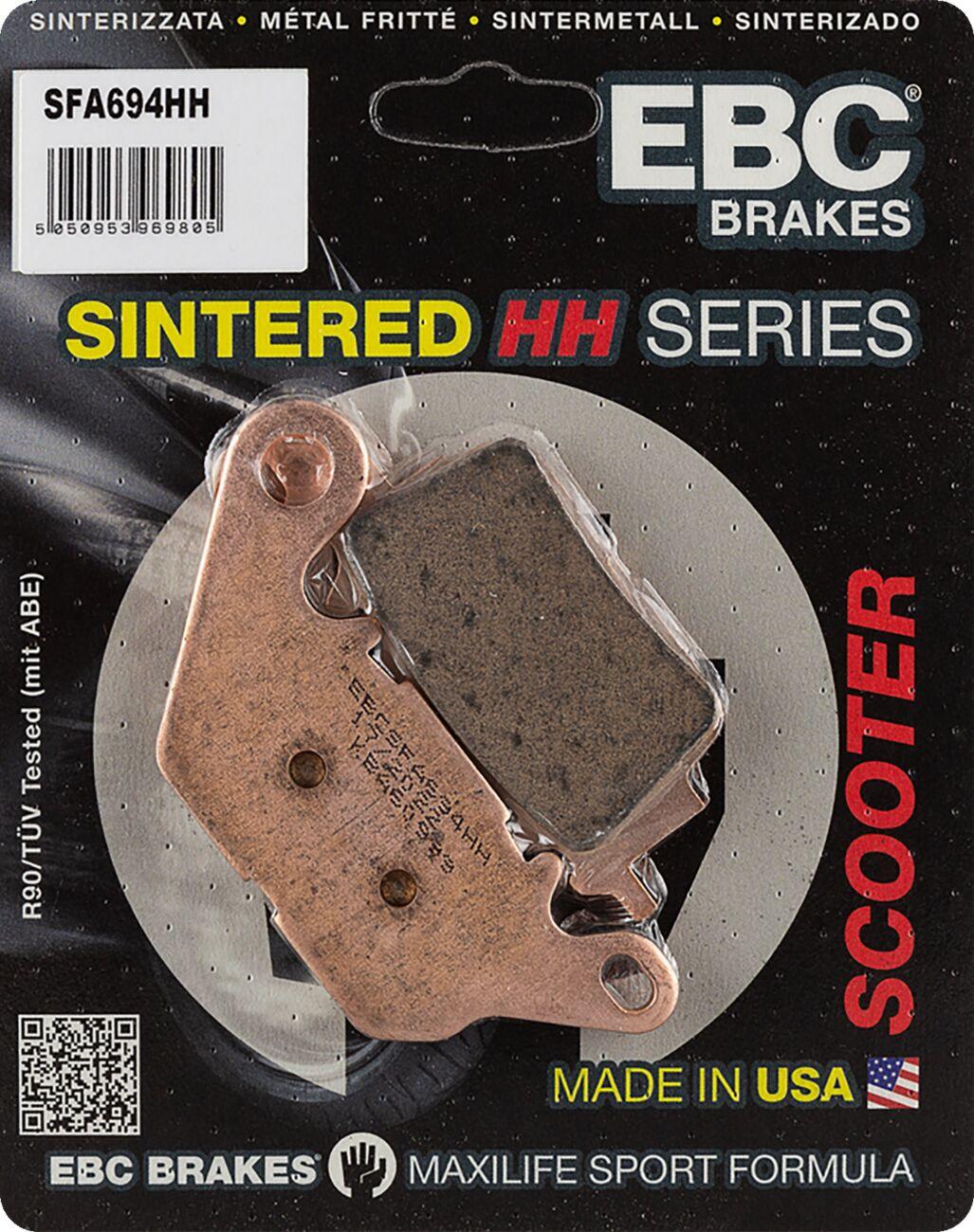 SFA694HH - EBC SFA-HH Series Sintered Scooter Brake Pads For Yamaha G 125 ABS 2015 Front