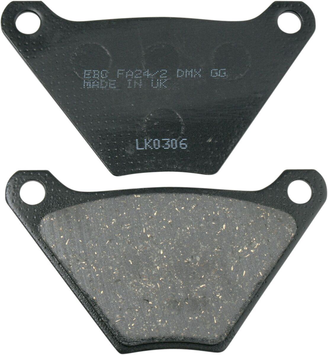 FA024/2 - EBC Organic Banana Caliper Brake Pads For Harley Davidson FL 1200 Electra Glide 1972-1977 Fit Front Or Rear