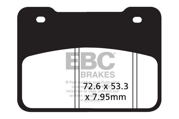 SFA627 - EBC SFA Series Organic Scooter Brake Pads For Aeon Elite 400 I ABS 2015 Front