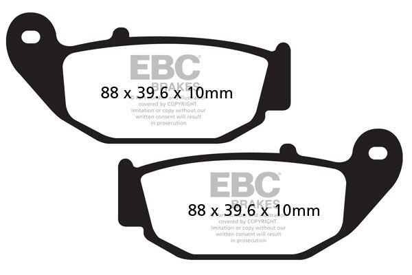 FA629 - EBC FA Series Organic Brake Pads For Benelli BN125 CBS 2018-2020 Rear