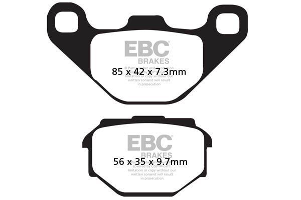 SFA173 - EBC SFA Series Organic Scooter Brake Pads For Malaguti F10 50 1991-1993 Front
