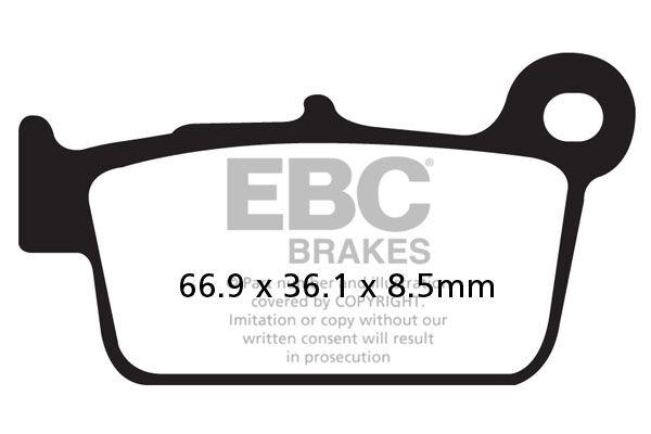 FA367/2TT - EBC TT Sport Carbon Fusion Brake Pads For Beta ALP 125 2006-2008 Rear