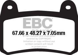 FA658HH - EBC FA-HH Series Sintered Brake Pads For Benelli 402S ABS 2018 Front