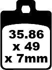SFA260HH - EBC SFA-HH Series Sintered Scooter Brake Pads For Peugeot Belville 125 ABS 2017-2020 Rear