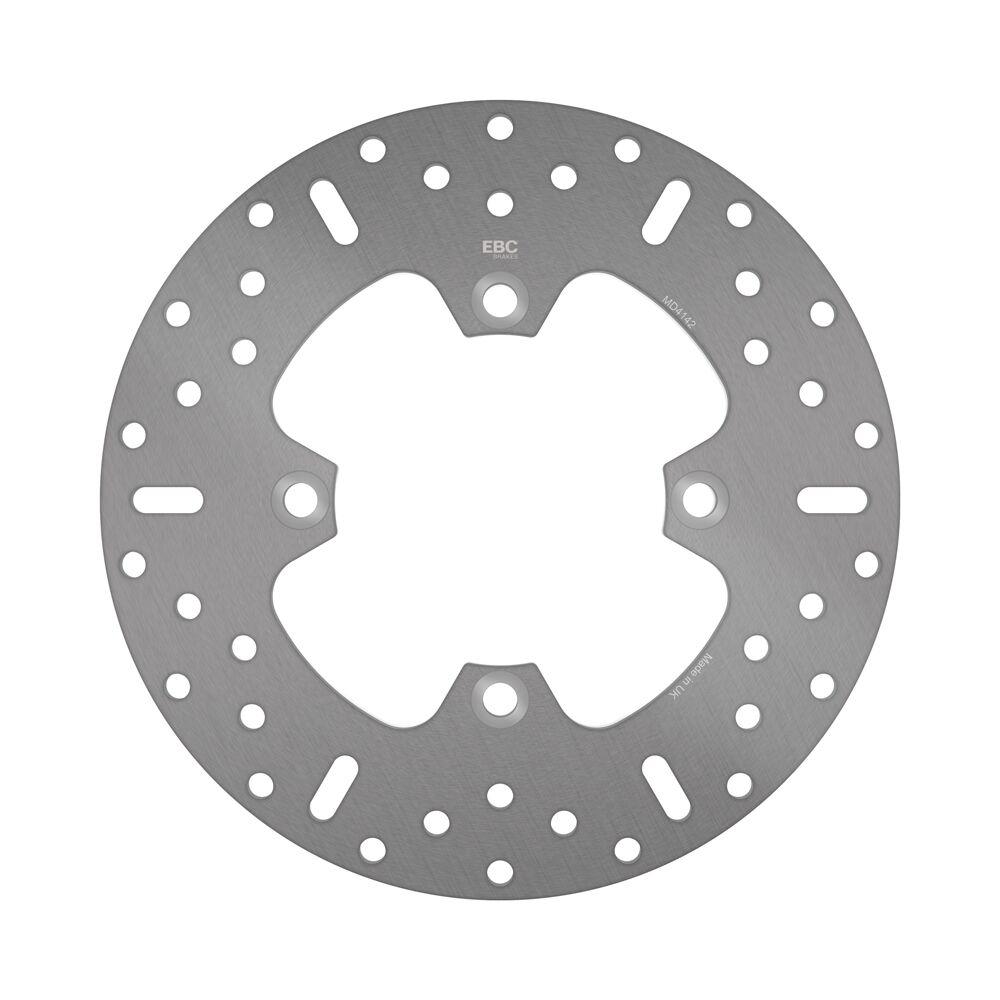 Ebc Silver/Stainless Steel/Zinc Md4142 - Round Hpsr Solid Brake Disc For Kawasaki Zr-7 1999-2004 Rear